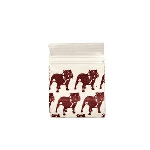 Georgia Bulldogs 1”x1” Clear Zip Seal Mini Plastic Poly Bags 42ct